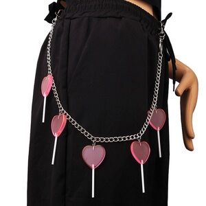 Lollipop Heart Pants Chain